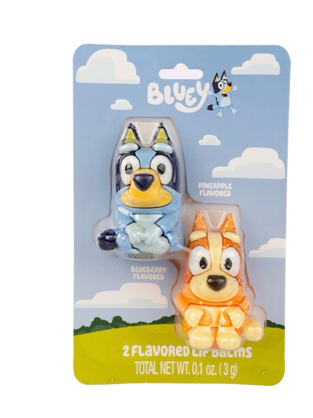 NEW Kids 2-Pack Blue and Orange Character Lip Balms